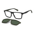 Lentes Oftálmicos Con Clip Polarizado Polaroid Pldd590 3ol16 Negro