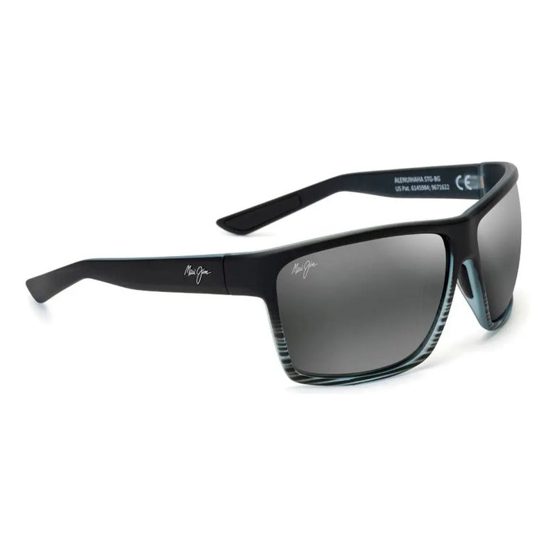 Lentes De Sol Maui Jim Alenuihaha Lentes De Cristal 839-11d Único Negro