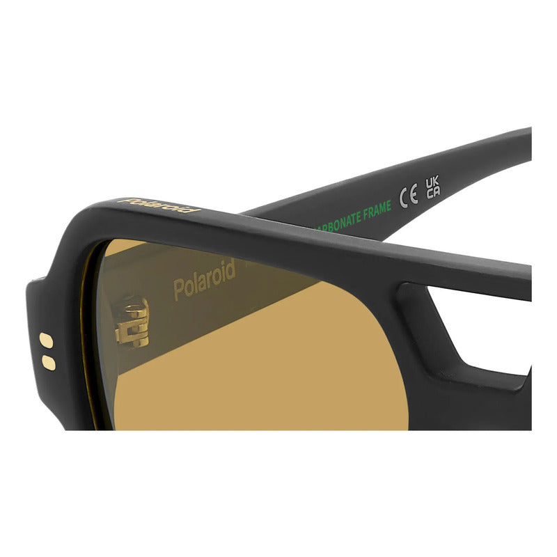 Lentes Con Micas Amarillas Polarizadas Polaroid Pld6250 003 Único Negro Amarillo