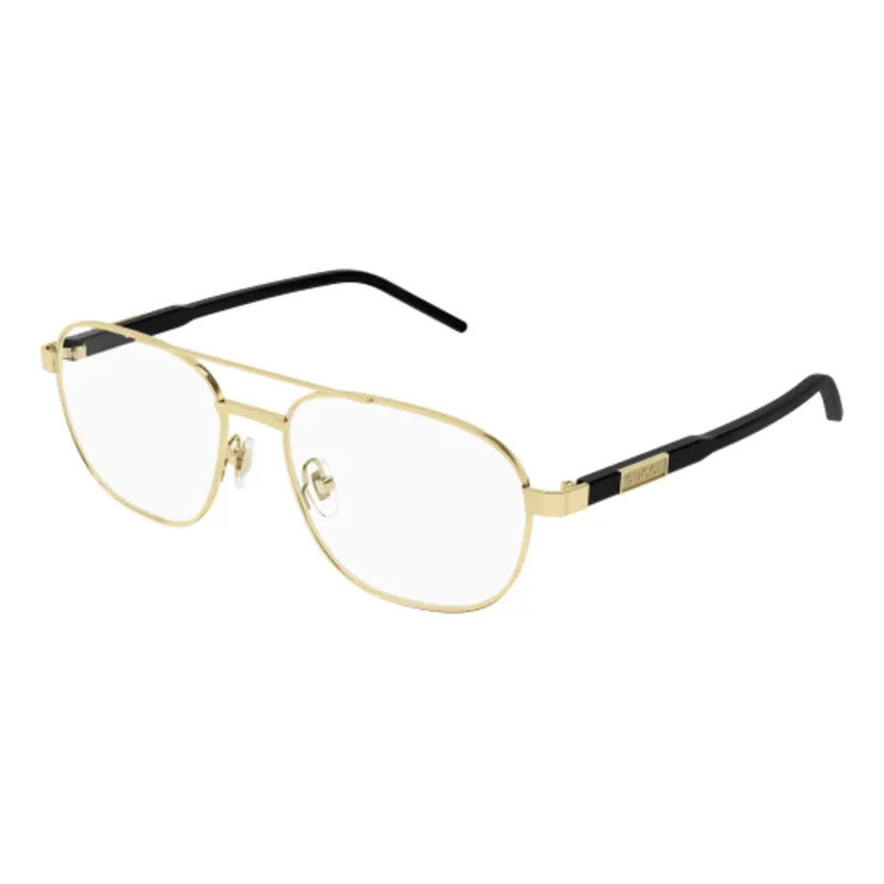 Armazón Gucci Hombres Fabricado En Italia Ligero Gg1800o 001 Dorado