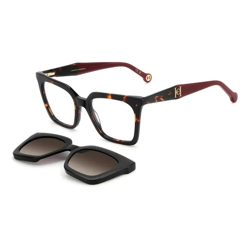 Marco Polarizado Con Clip Carolina Herrera Her0376/c 086-52 52 Havana