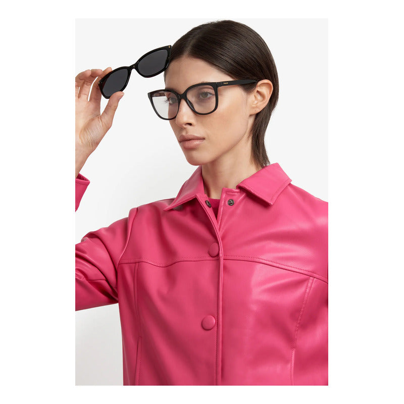 Lentes Con Clip Polarizado Mujer Elegantes Pld6229/cs, 807m9 Negro