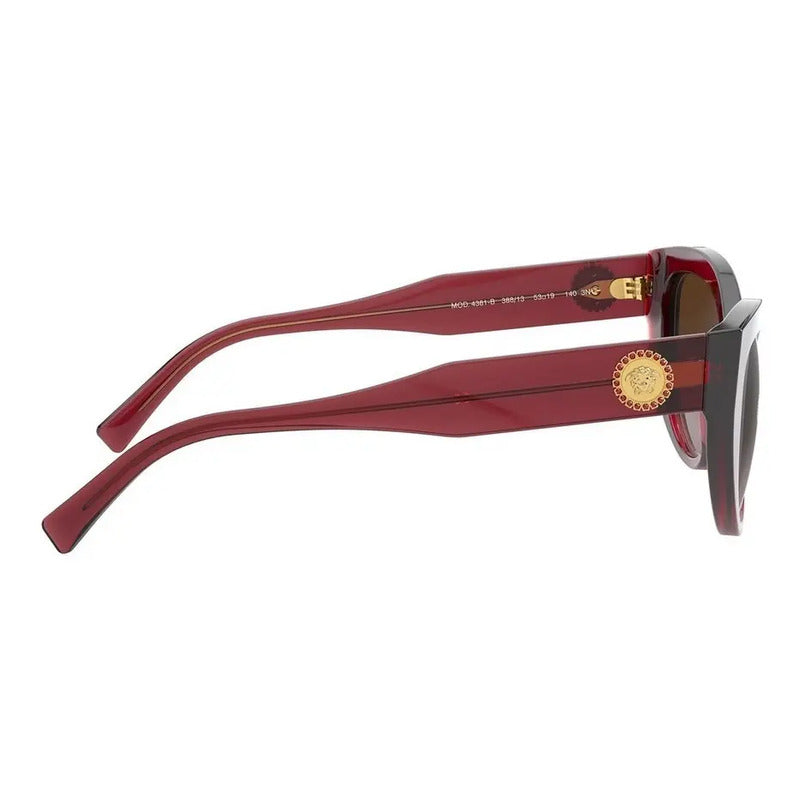 Lentes De Sol Versace 100% Originales Y Nuevos Ve4381b 38813 Único Café Tinto