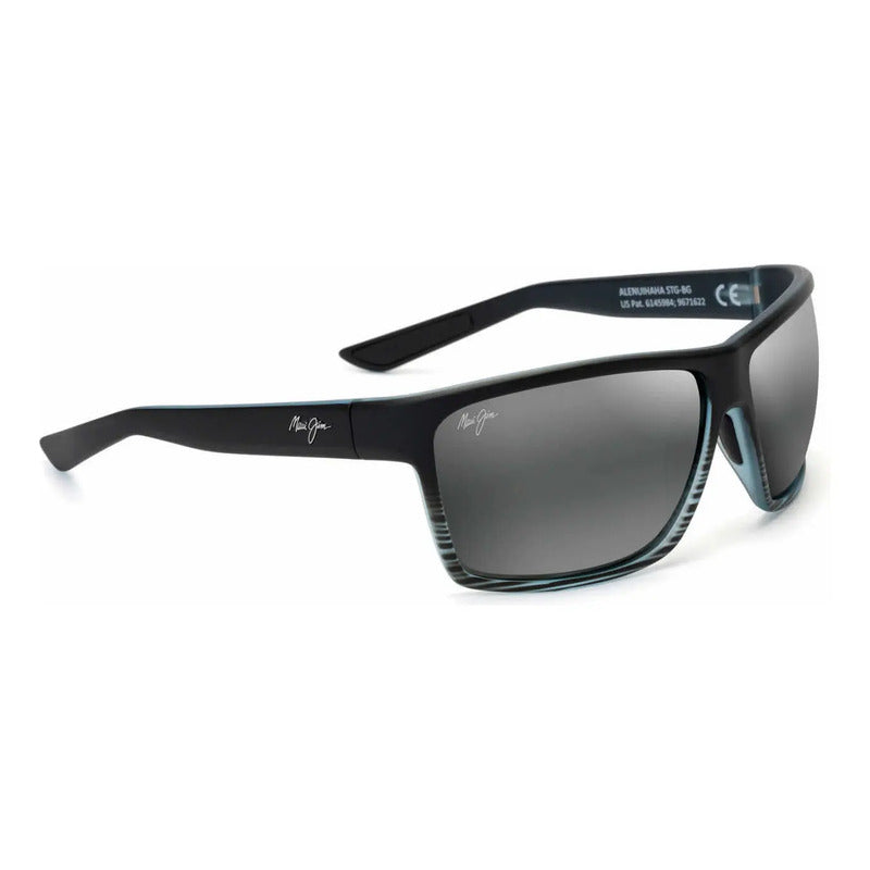 Lentes De Sol Maui Jim Alenuihaha Lentes De Cristal 839-11d Único Negro