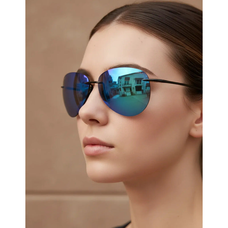 Maui Jim Sugar Beach Extremadamente Comodos Ligeros B421-02 Único Negro Azul