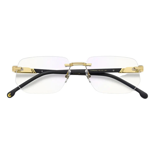 Armazón Carrera 1142 Rectangular Para Hombre, En Metal Dorado