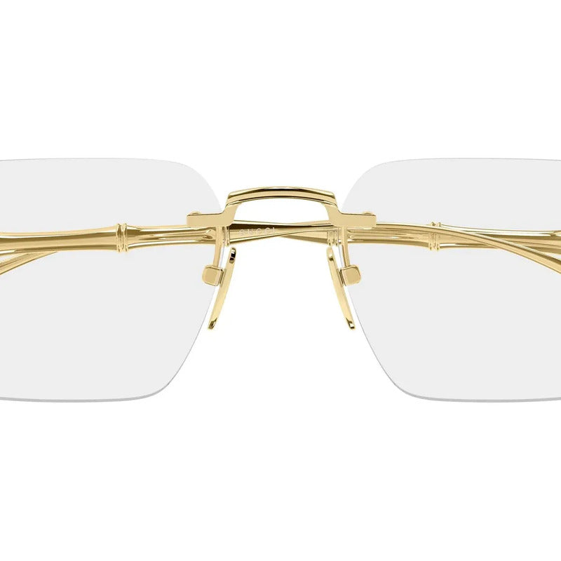 Armazon Lentes Gucci Hombre Dorado Lujo Exclusivo Gg2154 002 Dorado