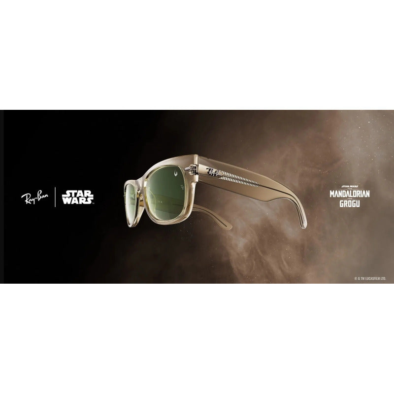 Lentes Sol Ray-ban Edición Especial Mega Wayfarer Rb0832s Único Beige Verde Oscuro