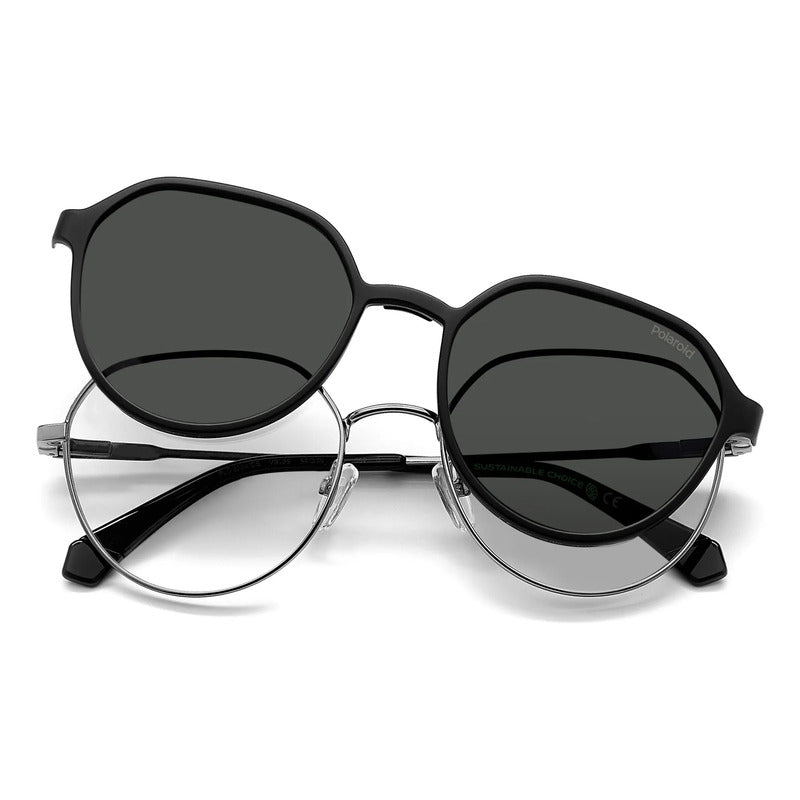 Lentes Oftálmicos Con Clip Polarizado 2 En 1 Pld6204cs V81m9 Negro