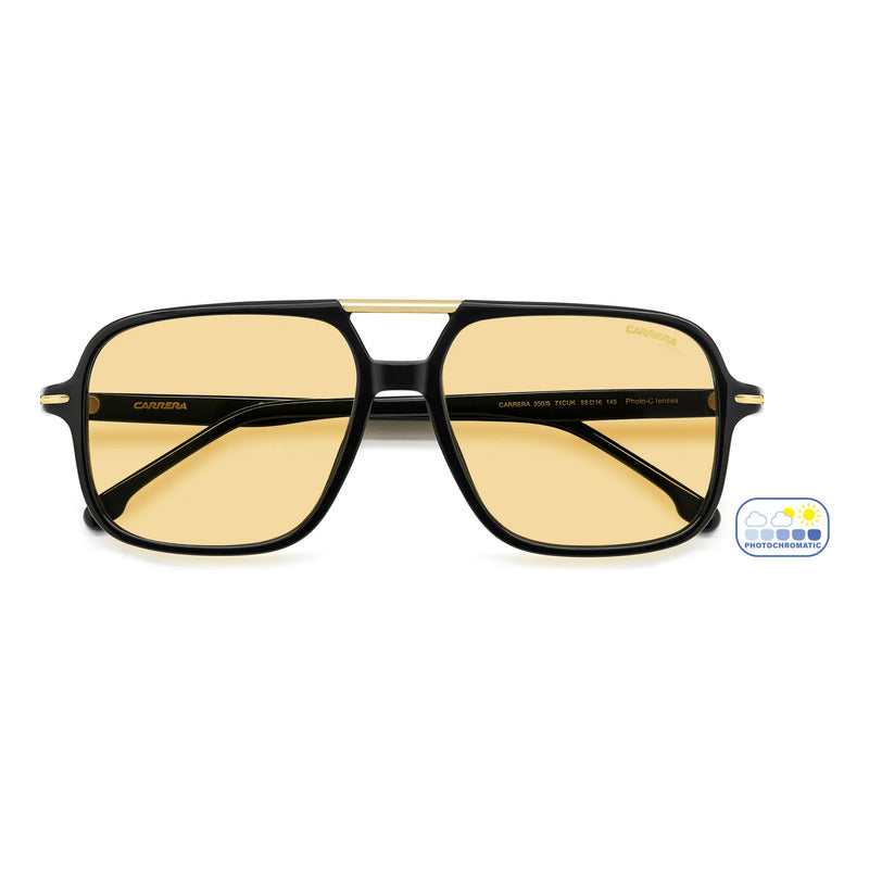 Gafas Carrera Lentes Fotocromáticas Amarillas 24h 350s 71cuk Único Amarillo Negro