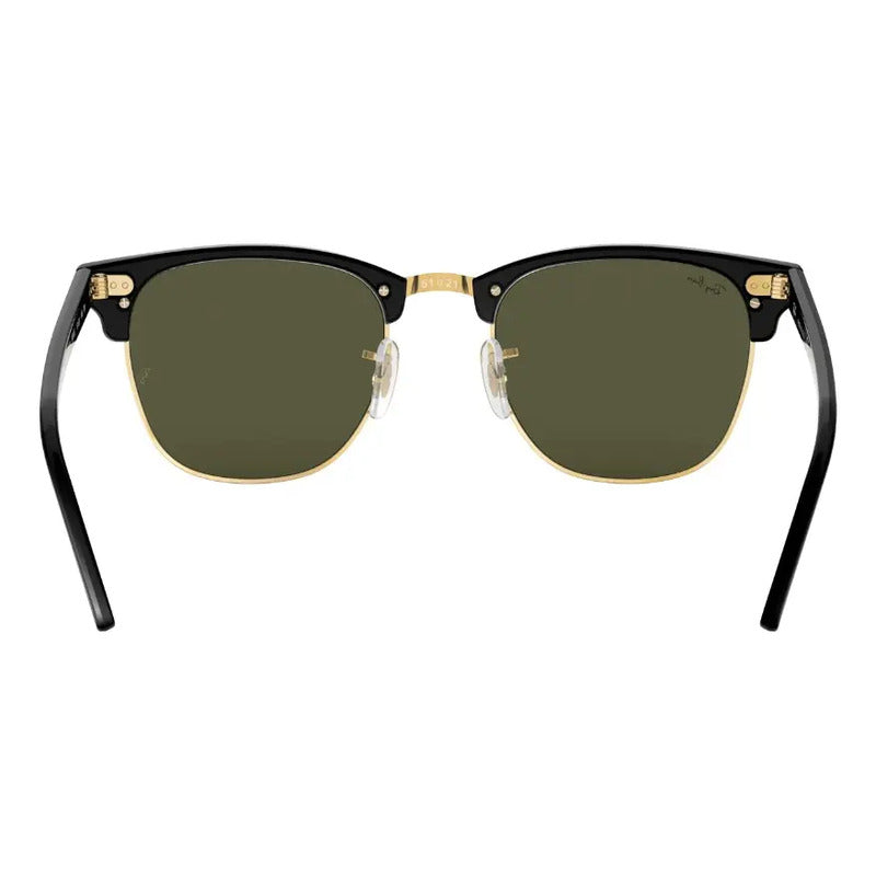 Lentes Clubmaster Ray Ban Polarizados Cristal Rb3016, 901/58 Único Green Polished Black