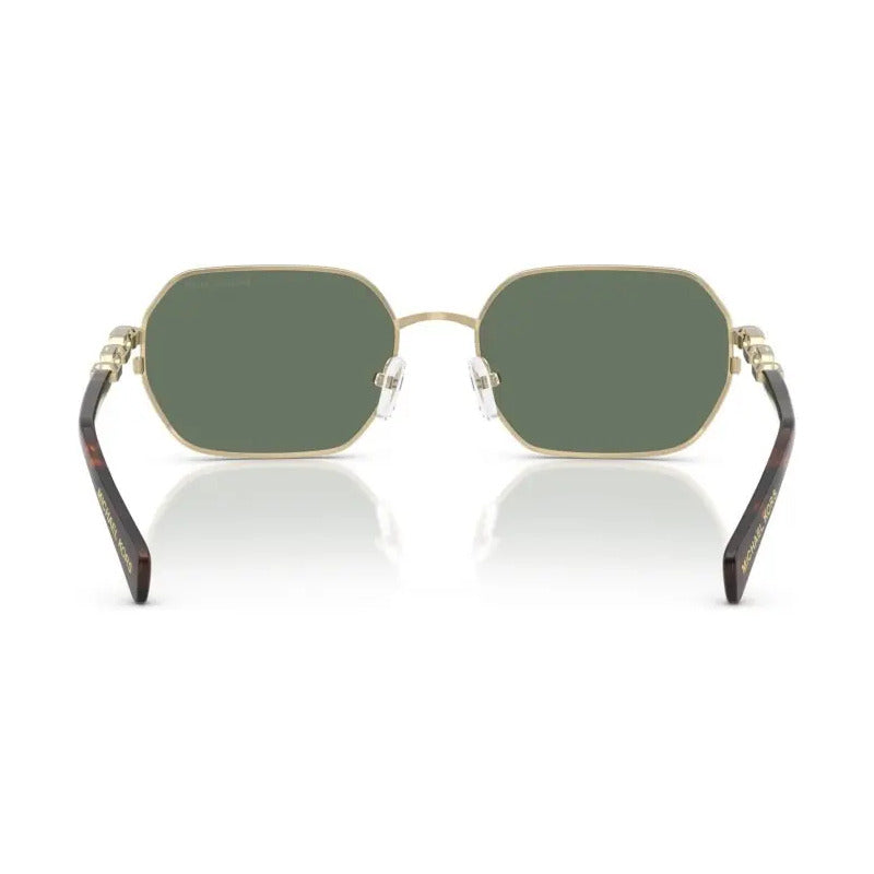 Lentes Mk Michael Kors Nuevo Modelo Retro Mk1165, 10143h Único Dorado Verde Oscuro
