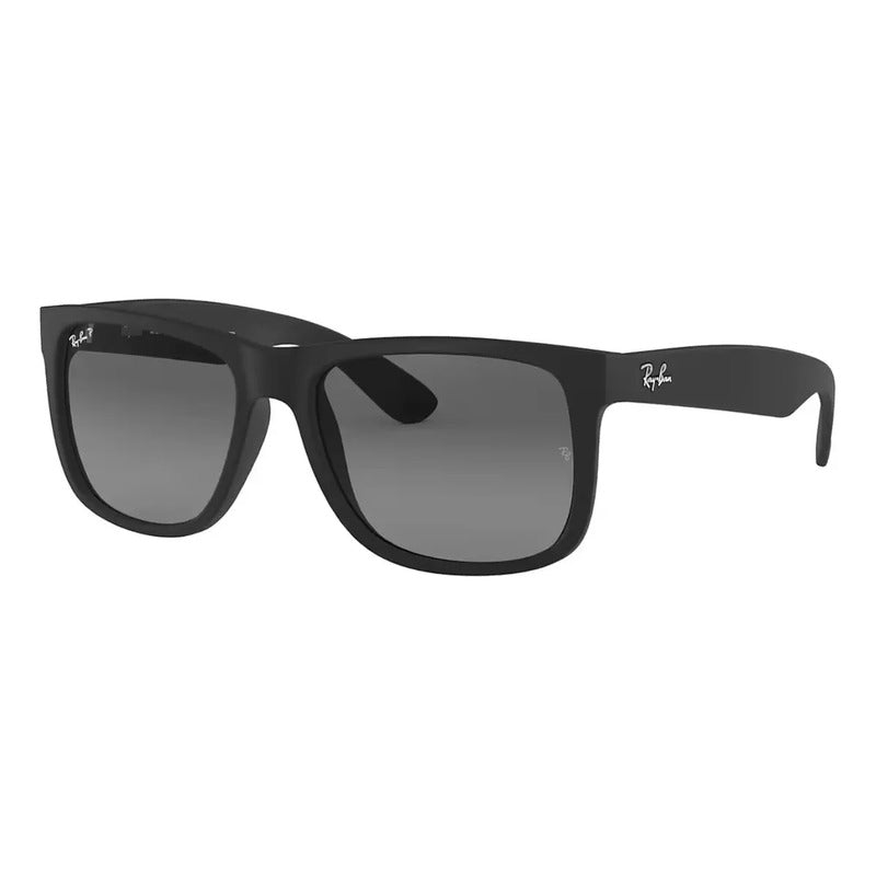 Lentes Justin Ray Ban Polarizados Originales Rb4165, 622/t3 Único Grey Matte Black