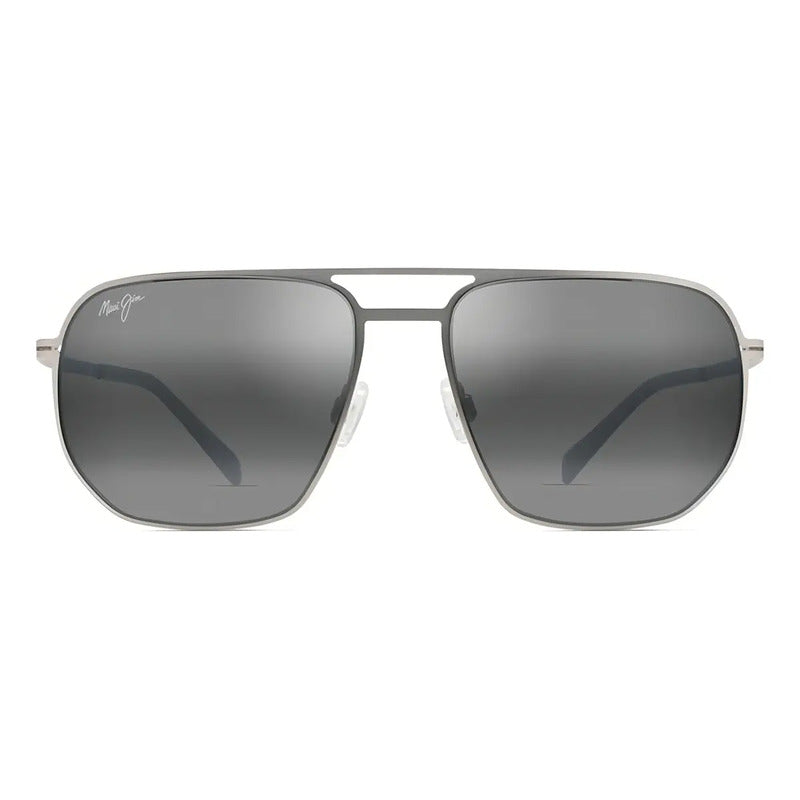Gafas De Sol Maui Jim Rectangulares Lente Polarizada Negro Modelo 605